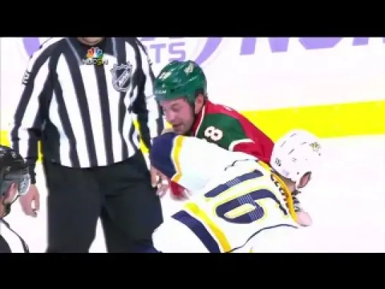 Zenon Konopka and Rich Clune scrap