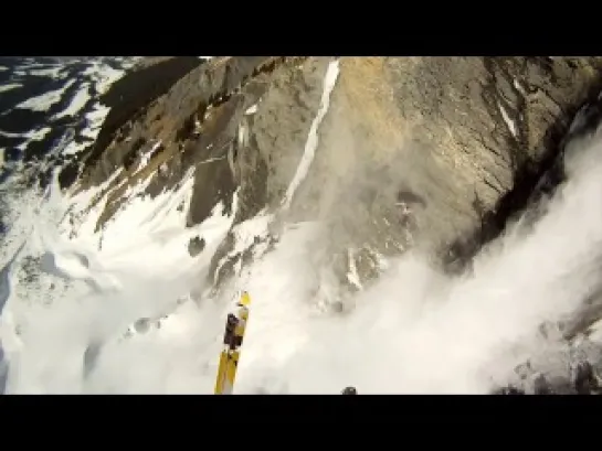 Avalanche Cliff Jump with Matthias Giraud