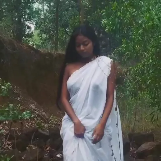 Bengali Model Katha Nandi Saree nipple seethrough