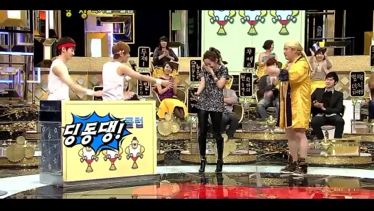 Girl’s Day’s Minah dances with TVXQ’s Yunho,Lee Jong Suk dances to Orange Caramel’s “A~ing ♡” on Strong Heart