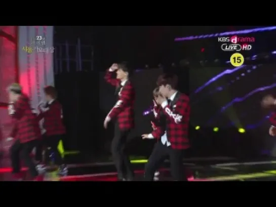 [VIDEO] 140123 EXO - Let Out The Beast + Wolf + Growl  @ 23rd Seoul Music Awards