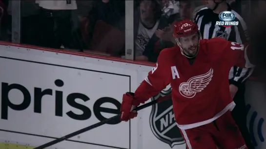 Pavel Datsyuk blasts one past Hiller sending the game to OT 5/6/13