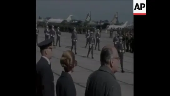 Isabel Perón at Air Force Day (13.08.1975)