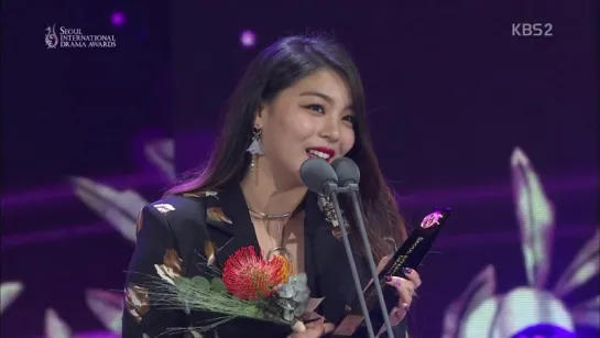 [07.09.17] Ailee - Best OST Award (I Will Go To You Like The First Snow) @ 2017 Seoul Drama Awards