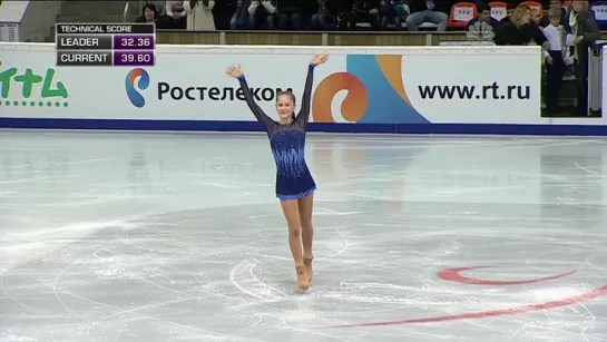 [13-14] Full HD Юлия Липницкая Rostelecom Cup 2013 Короткая программа SP (NBC)