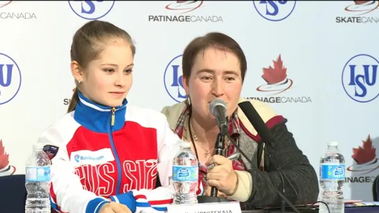 Пресс конференция Skate Canada 2013 Ladies 26.10.2013