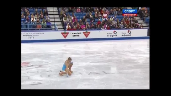 [13-14] Юлия Липницкая Skate Canada 2013 Короткая программа 25.10.2013 (СПОРТ)