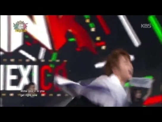 [12.11.14] All Artists - Run To You @ Music Bank in Mexico (Ancore medley)