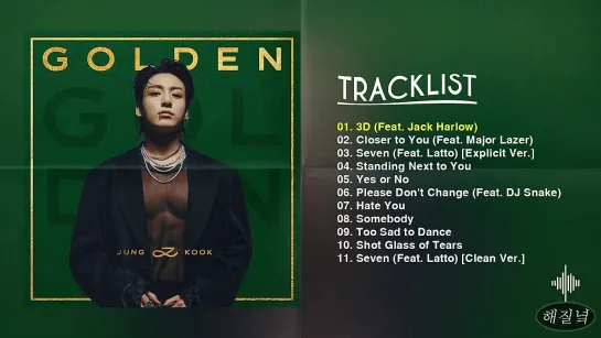 [Full Album] Jungkook (정국) - G o l d e n