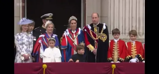 A moment nobody on the Buckingham Palace balcony will ever forget. - - Coronation