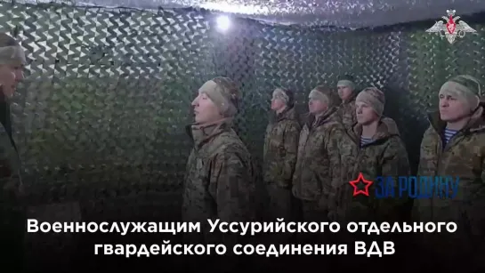 Военнослужащим Уссурийского отдельного гвардейского соединения ВДВ вручили награды!