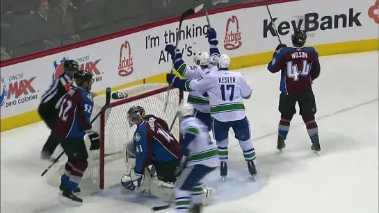 Sergei Shirokov First NHL Goal - Canucks at Avs - 01.18.11 - HD