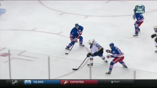 Tarasenko Wicked Wrist Shot Goal vs New York / Ювелирный бросок Тарасенко