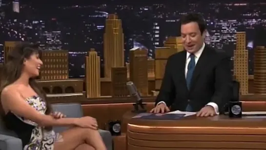 Lea Michele on the Tonight Show starring Jimmy Fallon (03-04-14)