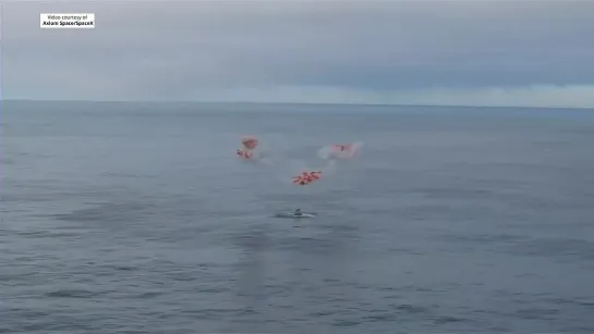 Ax-3 Crew Dragon splashdown