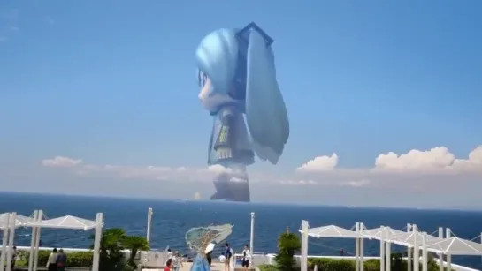 Mikudaio in sky