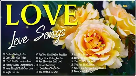 Best Romantic Love Songs 2022💕 English Love Songs 80s 90s Playlist Backstreet B