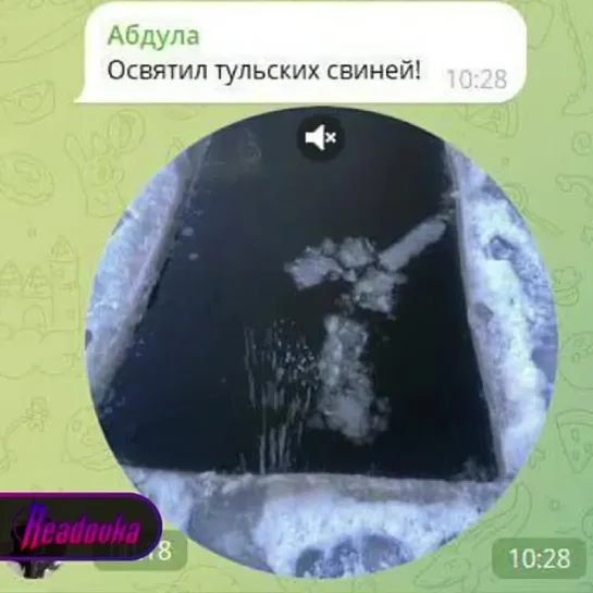 Неадекват справил нужду в купель, скинув видео с надругательством в публичный чат