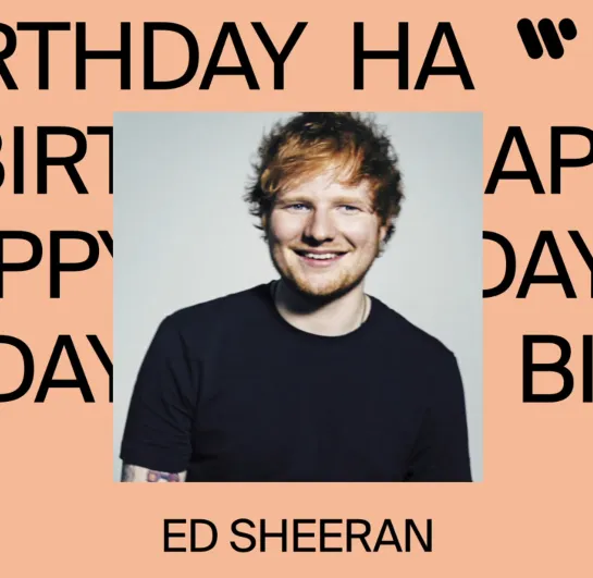 Happy birthday Ed Sheeran