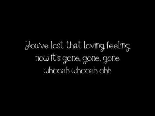 Westlife - You've lost that loving feeling ♥