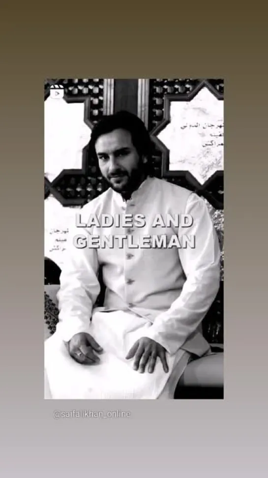 Видео от Саиф Али Кхан/Saif Ali Khan