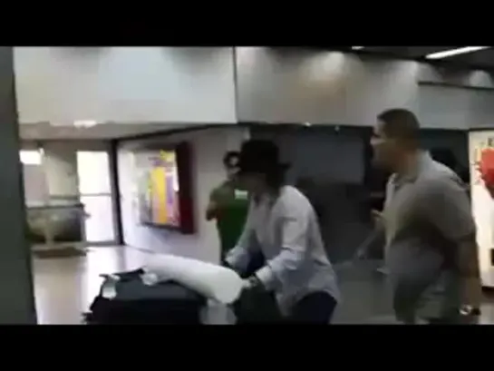 Axl Rose Arriving At Rio De Janeiro Airport