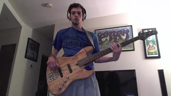 Welcome To My Nightmare - Alice Cooper Cover on Bass (HD)