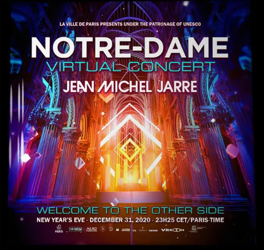 Jean-Michel Jarre - Welcome To The Other Side (Virtual Concert Notre-Dame) 31.12.2020