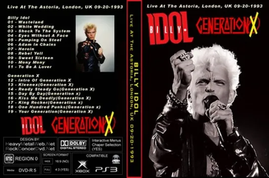 Billy Idol and Generation X - London, UK (1993)