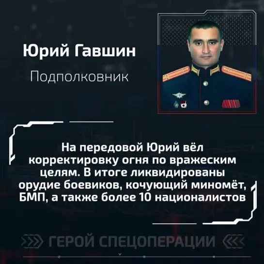 Герой СВО Юрий Гавшин