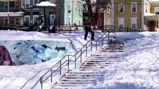 6 – Jed Anderson, backside lipslide pretzel out through a quad kink