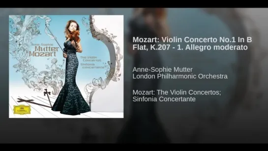 Mozart- Violin Concerto No.1 In B Flat, K.207 - 1. Allegro moderato