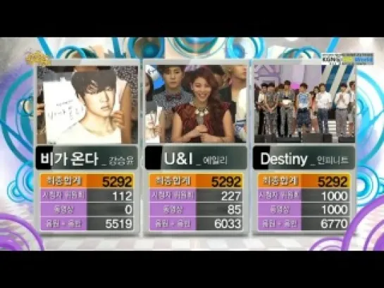 Today Winner is INFINITE @ Music Core 130727