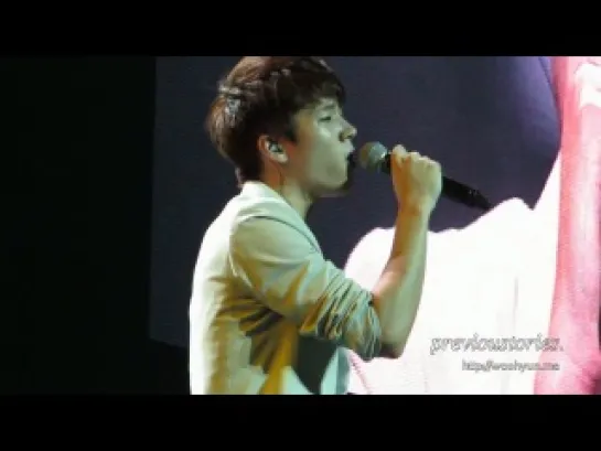 [fancam] 130309 Woohyun solo - Dreaming (Dream High OST.) @ Mubank in Jakarta