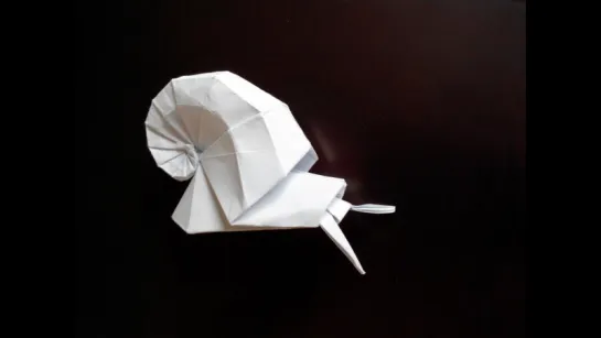 Улитка в ракушке оригами (Shiri Daniel), Snail shell in origami