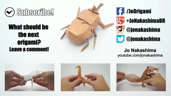 Origami Beetle (Jo Nakashima)