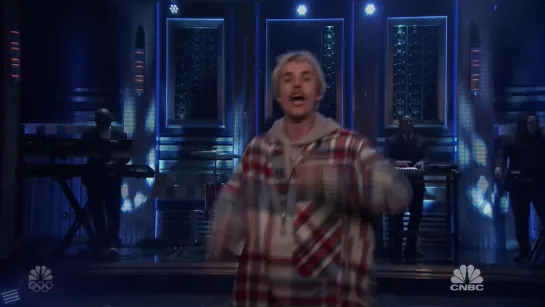 Justin Bieber featuring Quavo - Intentions (The Tonight Show Starring Jimmy Fallon - 2020-02-14)