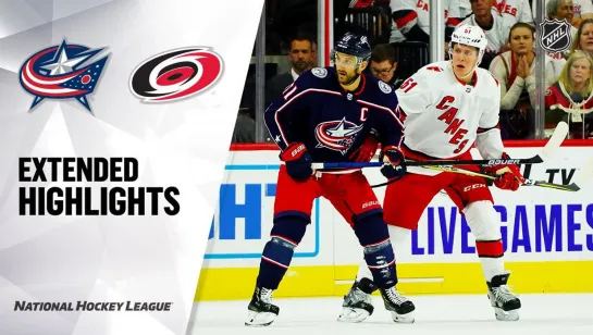 Condensed Game: CBJ @ CAR Oct 12, 2019