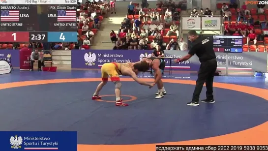 FS POLAND OPEN2023 61kg 1 Desanto vs. Fix