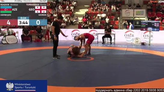 FS POLAND OPEN2023 61kg 3 Rzazade vs. Turmanidze