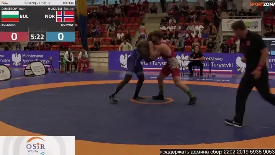 GR POLAND OPEN2023 87kg 1 Dimitrov vs. Mukubu