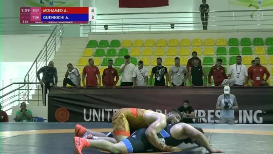 Abdellatif Mohamed Mohamed (EGY) vs Amine Guennichi (TUN) - Round 1 __ African c