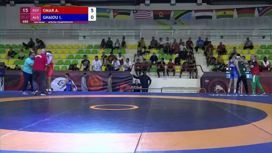 Abdelrahman Omar (EGY) vs Ishak Ghaiou (ALG) - Final __ African Championships 20