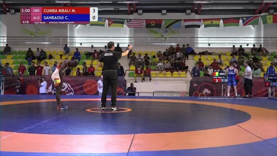 GOLD FS - 65 kg_ M. CUMBA MBALI (GBS) v. C. SAHRAOUI (ALG)