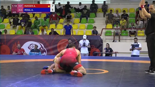 GOLD FS - 74 kg_ A. HUSSEN (EGY) v. A. IKKAL (ALG)