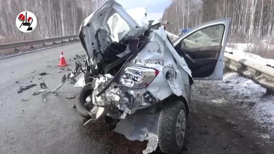 Не удержала машину после обгона