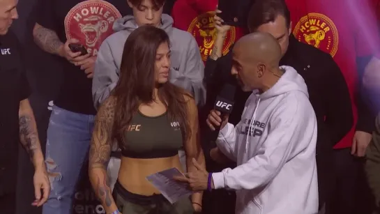 raquel pennington vs mayra bueno silva - ufc 297 ceremonial weigh-in