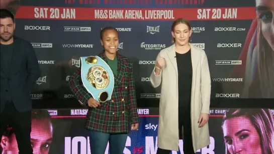 natasha jonas vs mikaela mayer - press-conference face-off