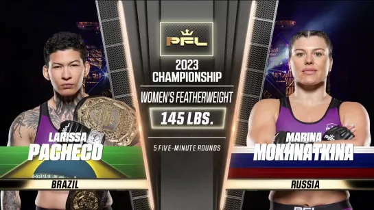 larissa pacheco vs marina mokhnatkina - pfl ceremonial face-off