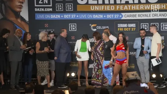 amanda serrano vs danila ramos - weigh-in face-off